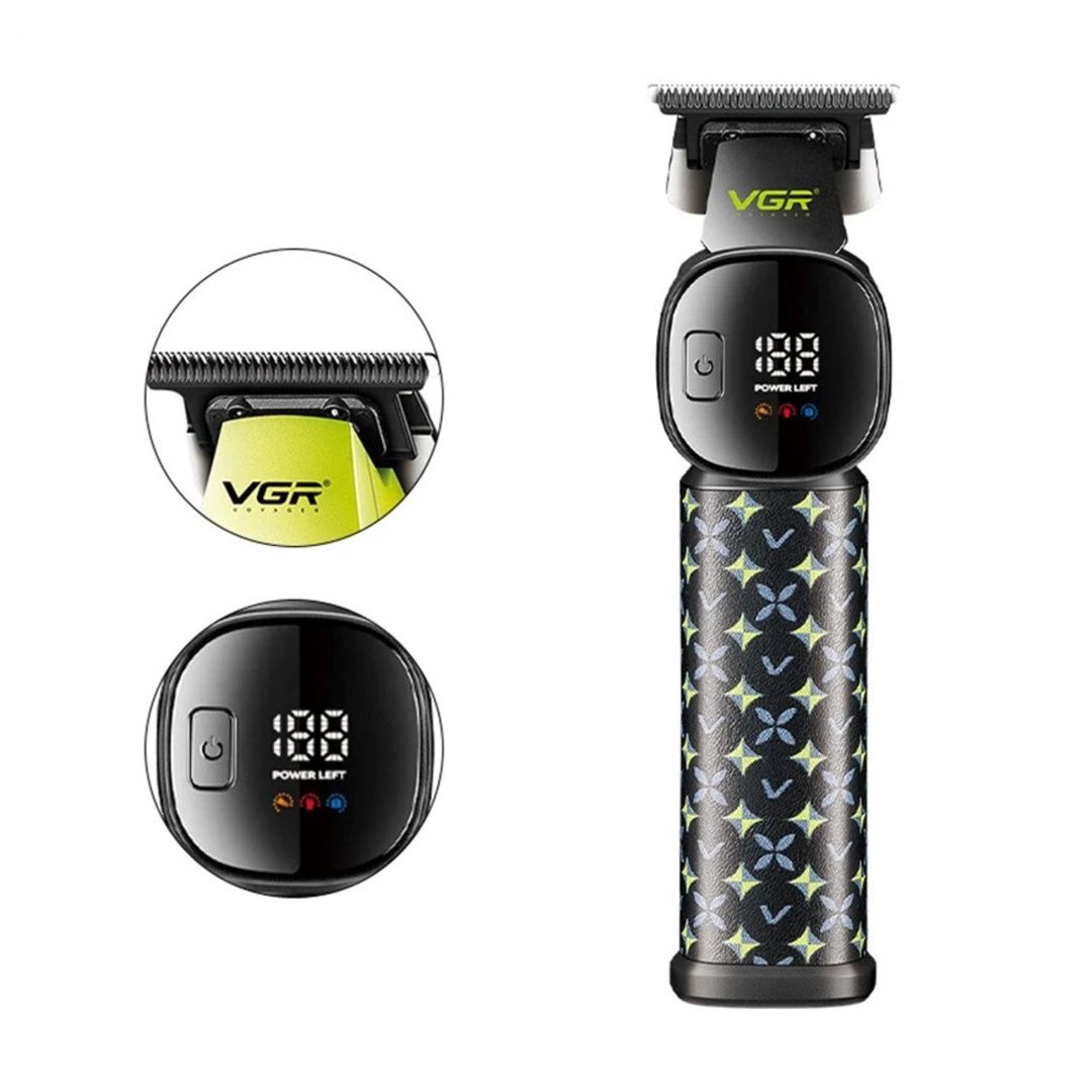 Trimmer VGR 185 1600MAH 6500RPM Keramik bıcaqlı Cord/Cordless LED Displey — Gözəllik və səhiyyə, Bakı (3)