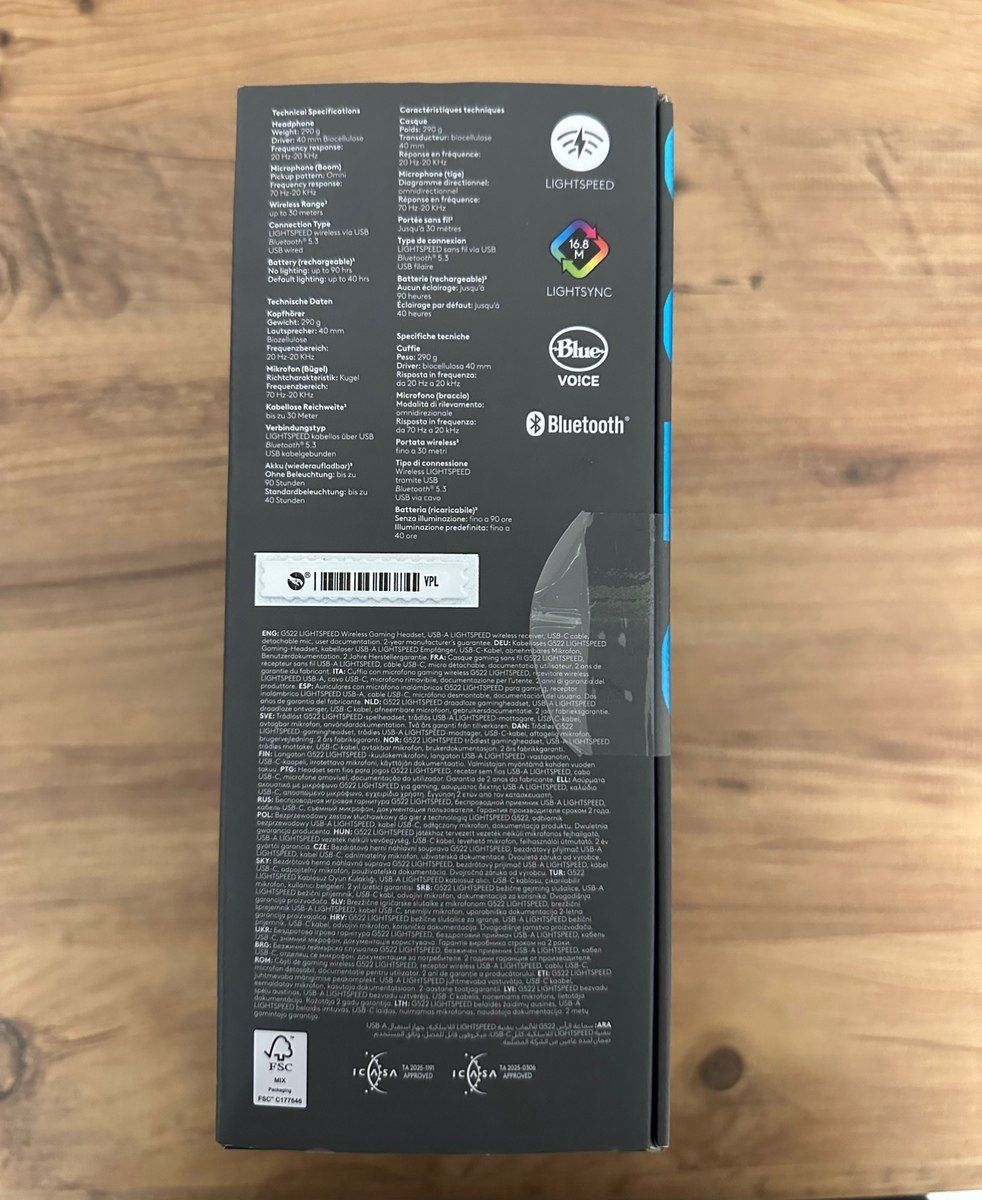 Logitech G522 Wireless Headset qulaqcığı — Səs texnikası, Bakı (3)