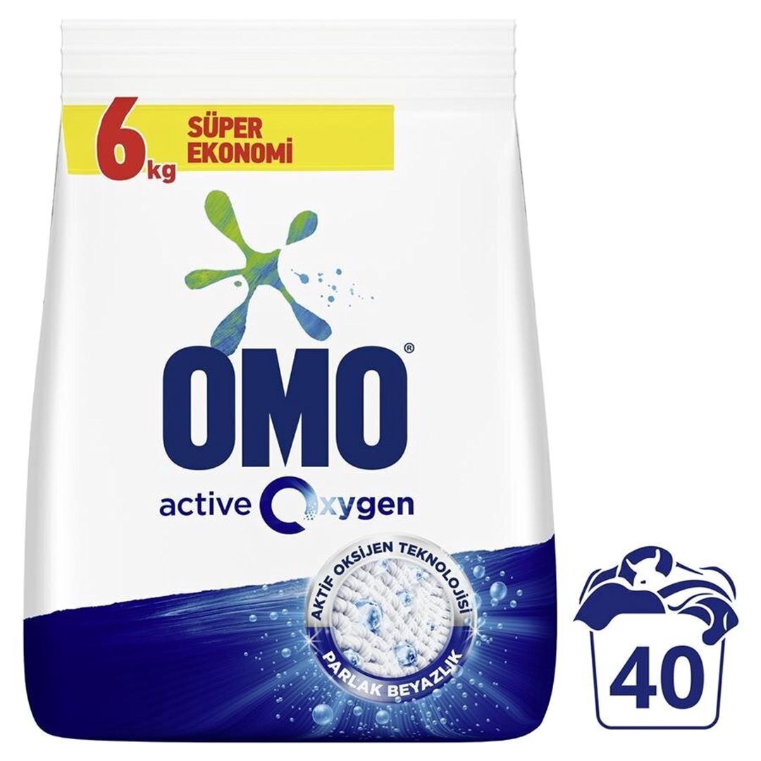 Yuyucu toz Omo Aktiv Oksigen, 6 kq — Mallar, Bakı (3)