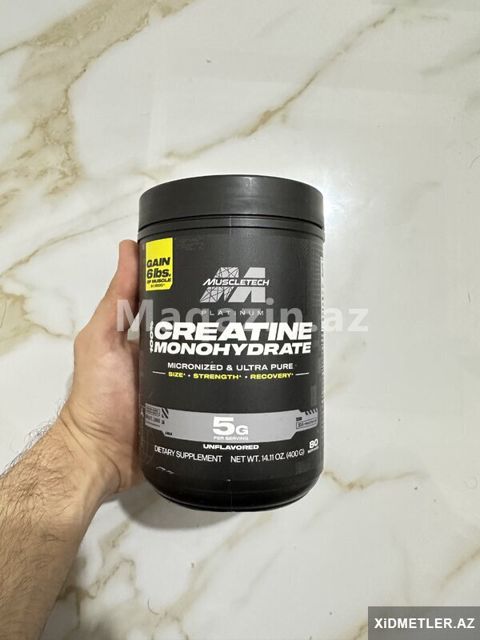 Muscletech Platinum Creatine 400g - Amerika Kreatin — Bakı