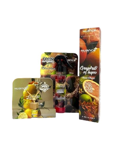 Ətirlər, ətir dəstləri Tam hədiyyə dəsti 3-lü - Qreypfrut-BlackBerry-Limon-2243 — Bakı