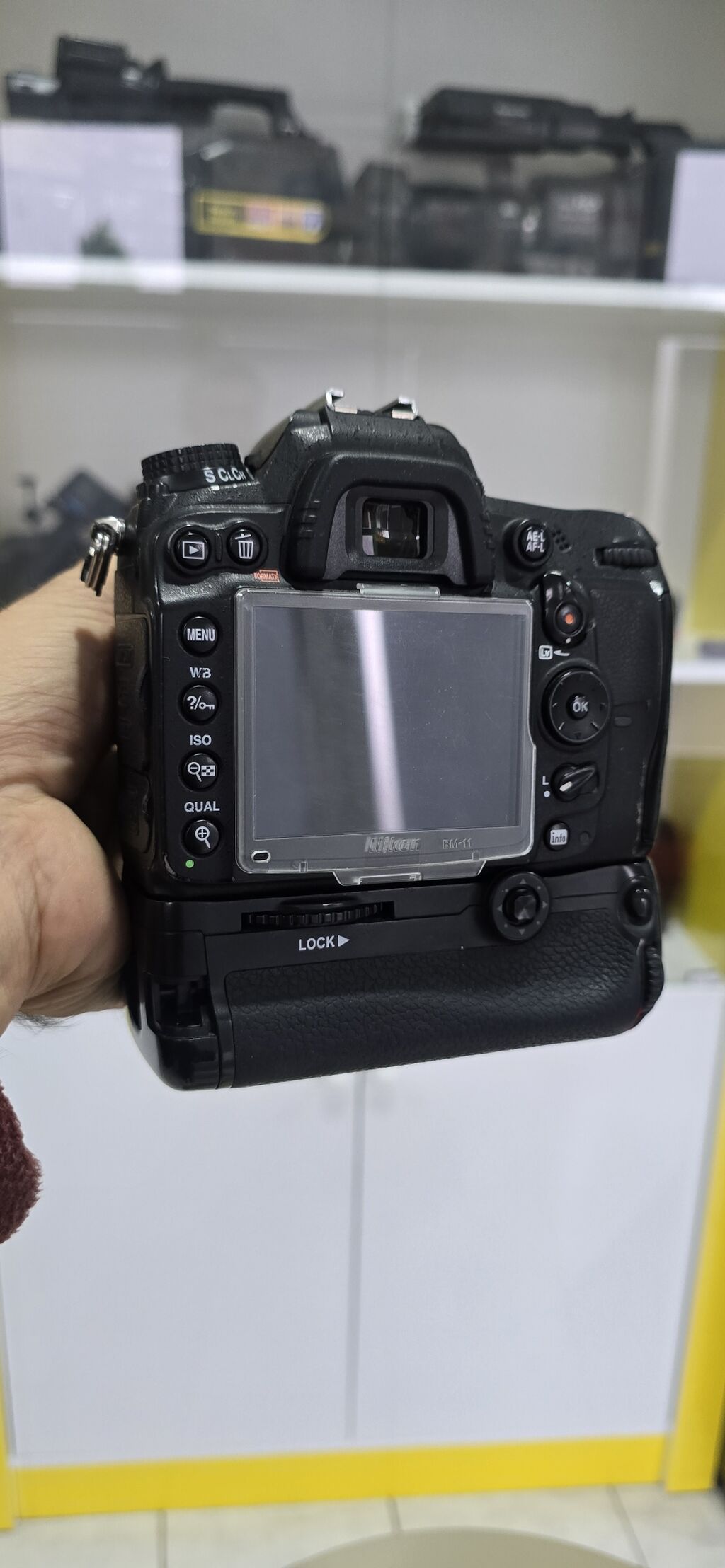 Nikon D7000/18-105 abiyektiflə + Qrip adaptr,batareka remen — Fotoaparat, Şəki (6)
