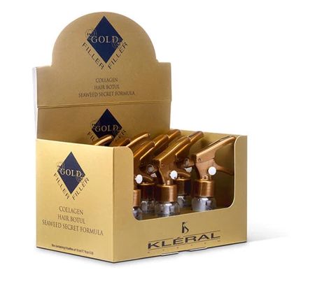 Saçlar üçün filler Kleral System Gold Filler Collagen 9x10 ml — Bakı