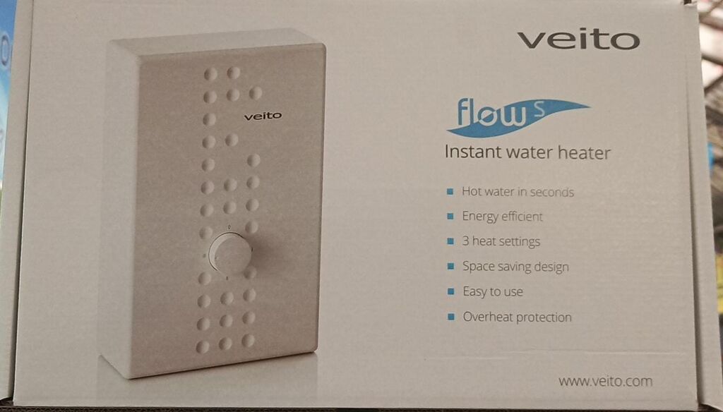 Su qızdırıcısı Veito – ani su isitmə qurğusu - Brend: Veito - Növ — Isıtıcılar və isı ventilatorları, Qusar (9)