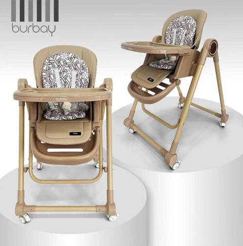 Uşaq yedizdirmə oturacağı Burbay RQSC001, metal/plastik, xaki — Bakı
