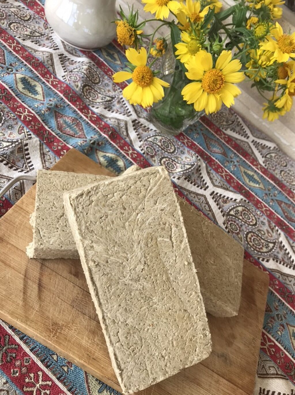 Məhsul: Halva (kəhrəba lifli strukturlu, plitə formasında) Təsvir — Qida məhsulları, Novxanı (2)