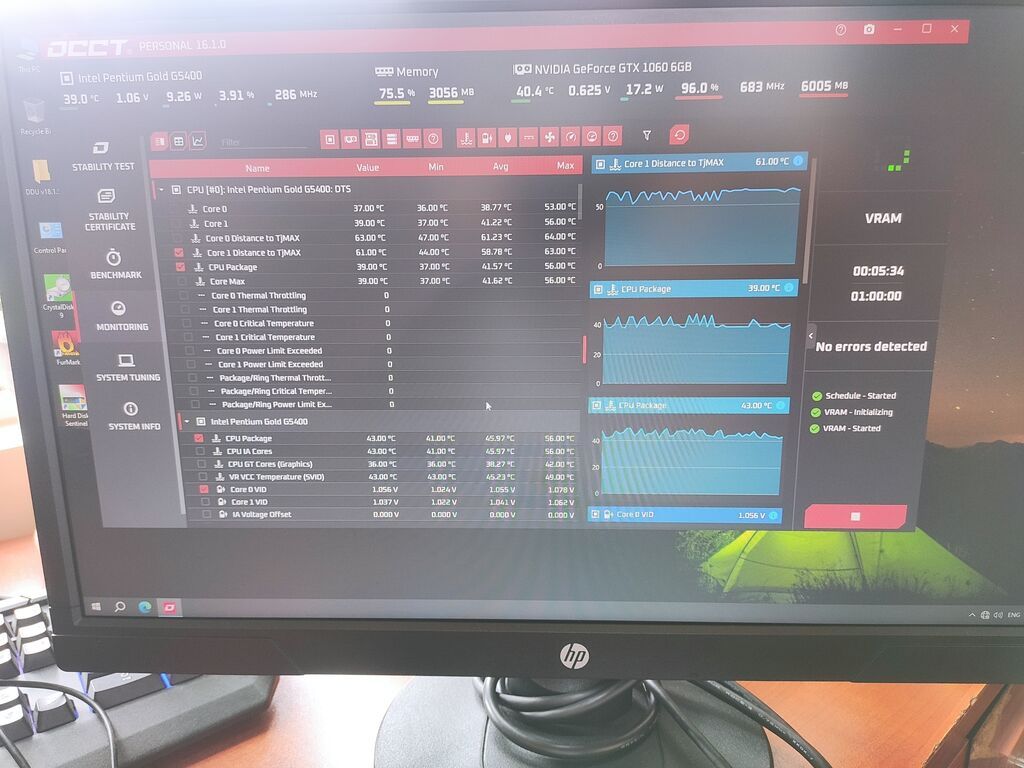 Videokart GeForce GTX 1060, 6 GB, İşlənmiş — Qrafik kartlar, Bakı (8)