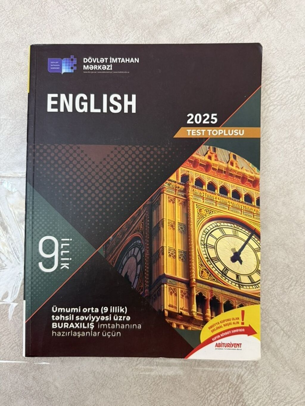 Məhsul: “English – 2025 Test Toplusu” (Dövlət İmtahan Mərkəzi) — Kitablar, Bakı