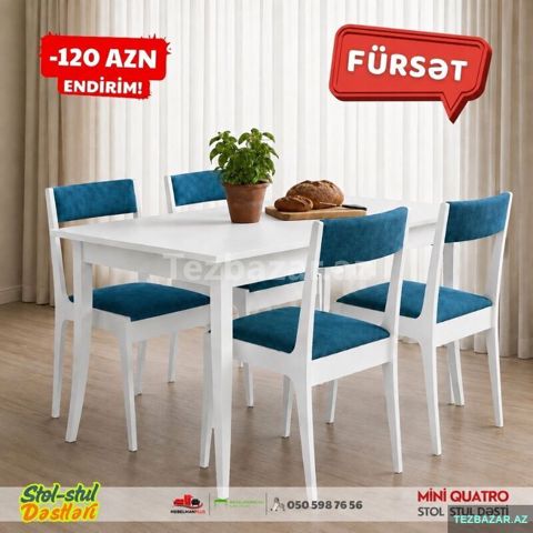 Mini Quatro stol stul dəsti super Endirimlə — Bakı