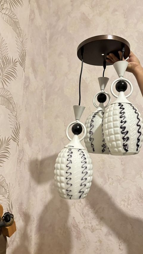 Çılçıraq, 3 lampa, Şüşə — Bakı