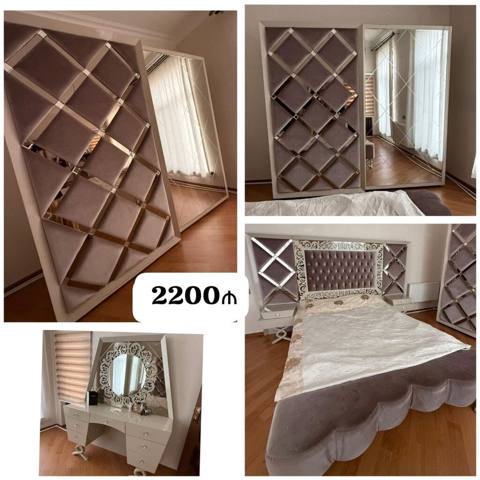 *2200₼ Yataq mebeli Satılır*‼ Baza yoxdur 15minə alınıb — Жатын бөлме жиһазы жинақтары
