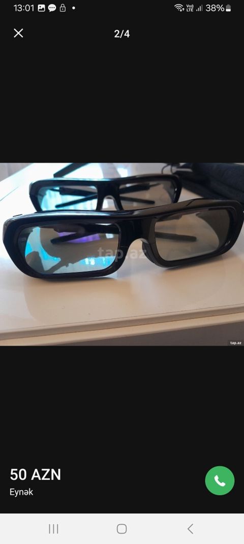 Məhsul: Sony 3D aktiv eynəklər (2 ədəd) - Brend: Sony - Növ: Aktiv 3D — Bakı