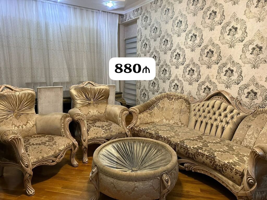 Klassik Divan kreslo dəsti 880₼. Turkiyə istehsalıdır. Ünvan — Yumşaq mobilya dəstləri, Bakı