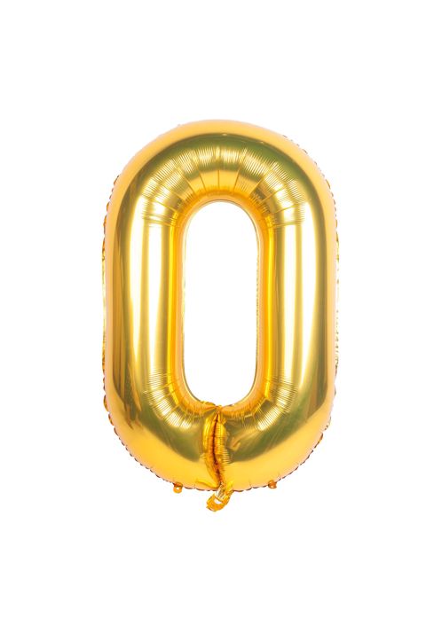 Şar 0 rəqəmi, folqa, hava və helium üçün, 82 sm, qızılı ,1 əd — Bakı