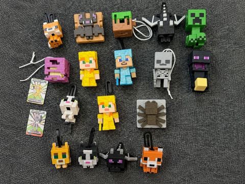 Minecraft mövzulu asqı/figurlar toplusu. - Piksel üslubunda mini — Bakı
