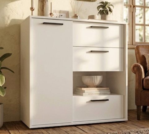Tumba MB15, ağ, laminat, 90x90x40 sm — Bakı