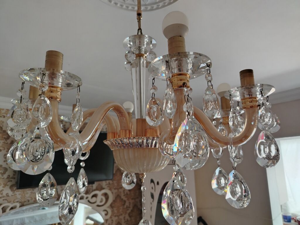 Çılçıraq, 8 lampa, Şüşə — Tavan is?qlar? v? cilc?raqlar, Bakı (2)