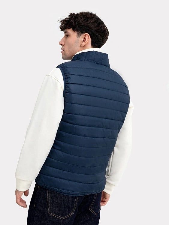 Kişilər üçün qalın jilet 9870, göy, poliester, ölçü XL — Mallar, Bakı (2)