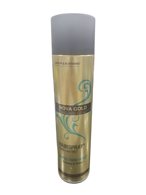 Saç lakı Nova Gold Long Lasting, 400 ml — Bakı