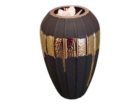 Güldan 78452537, şüşə/keramika, qara, 20 sm — Bakı