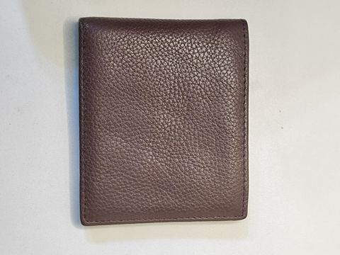 Pulqabı, təbii dəri, qəhvəyi, 10x8.5 sm — Bakı