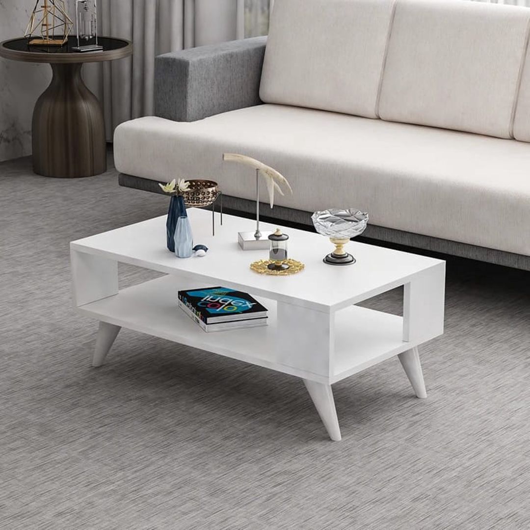 Jurnallıq masa Ev Plus ev_12116035, Ldsp, ağ, 90x45x35 sm — Jurnal masaları, Bakı (2)