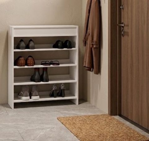 Ayaqqabı tumbası 00676 Laminat Ağ 85x80x32 sm — Bakı