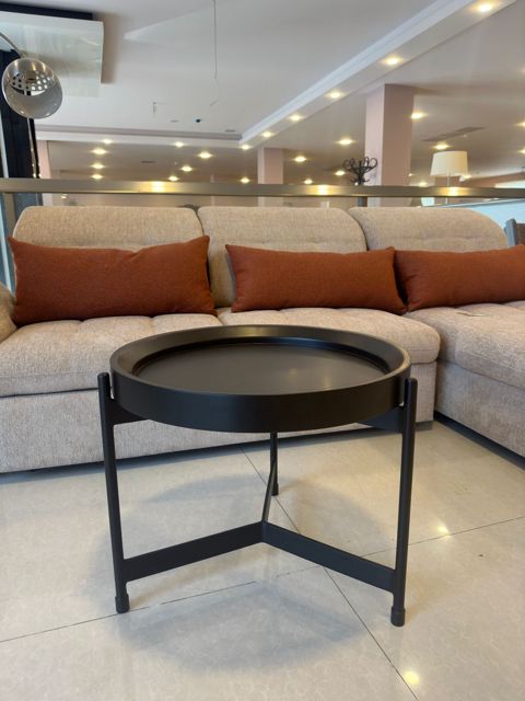 Jurnal masası Loft, MDF/metal, qara, 60x52 sm — Bakı