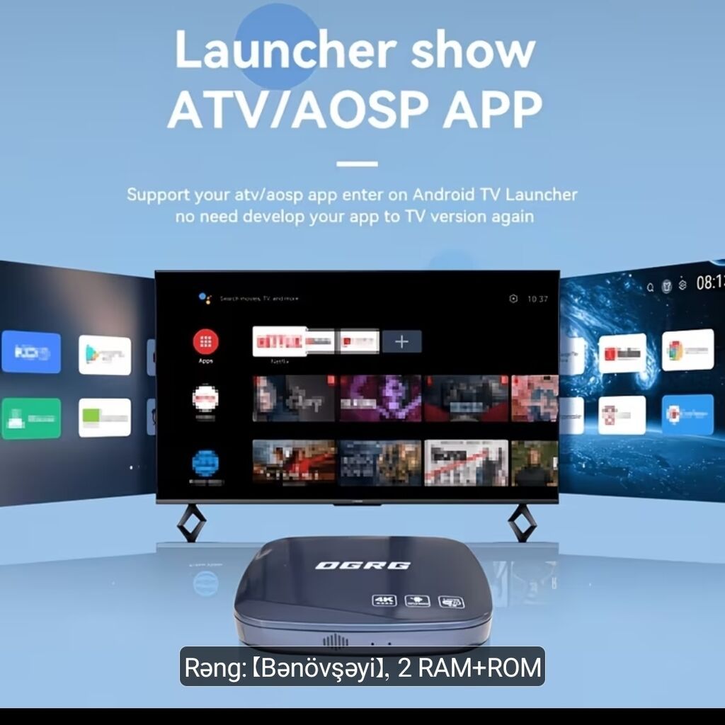 Ogrg Android TV Box – Android 14.0 - Ən son Android 14.0 sistemi — TV qabları və media pleyer, Digah (4)