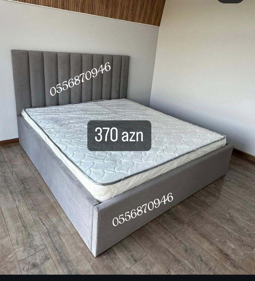 Yeni, İkinəfərlik çarpayı, Bazasız, Matras ilə, Siyirməsiz, Rusiya — Yataqlar, Bakı (7)