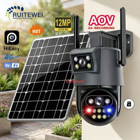 2 kamera günəş paneli 4G tam simsiz kamera 8mp/4k — Bakı