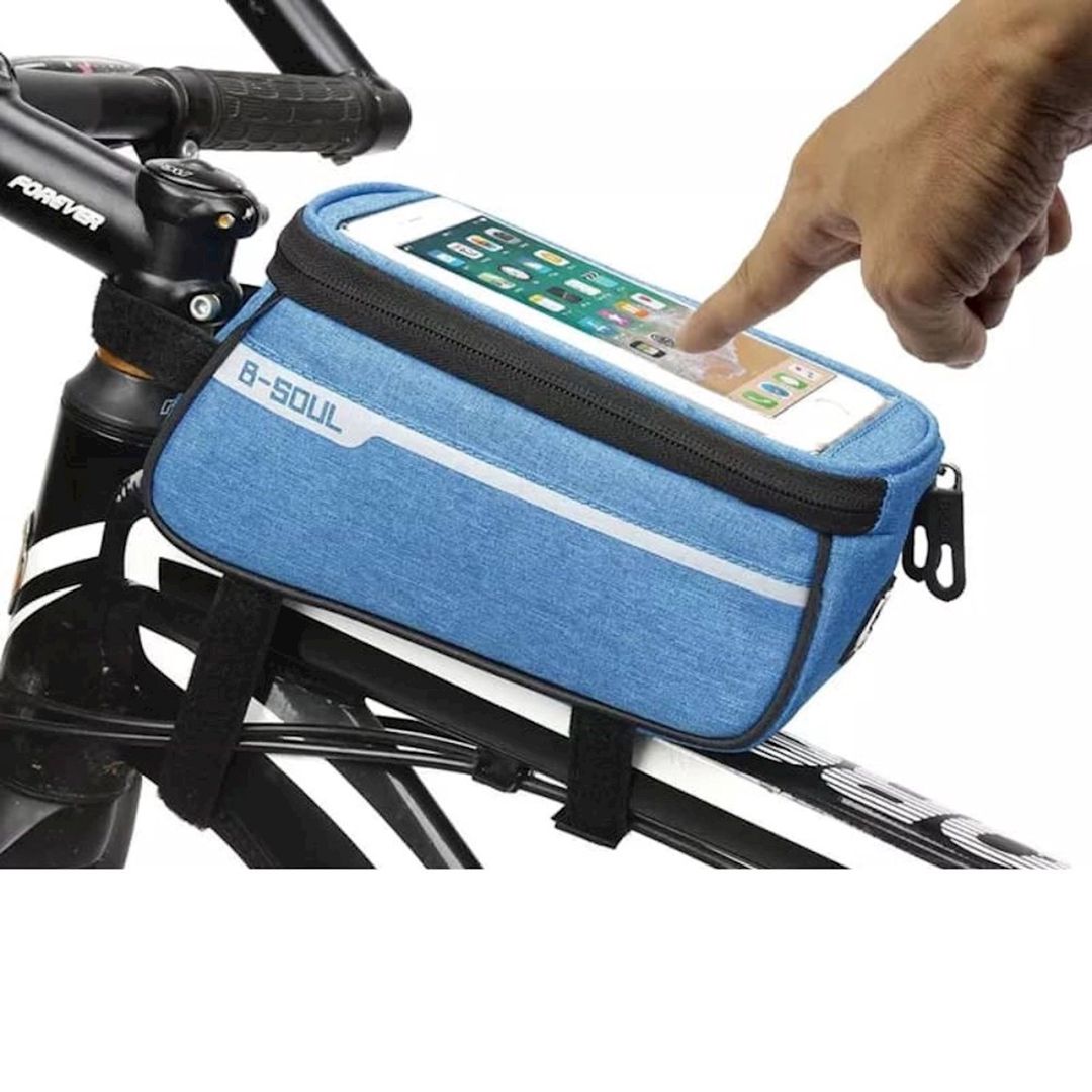 Velosiped çantası telefon tutacağı ilə B-Soul BS-0100, mavi — Mallar, Bakı