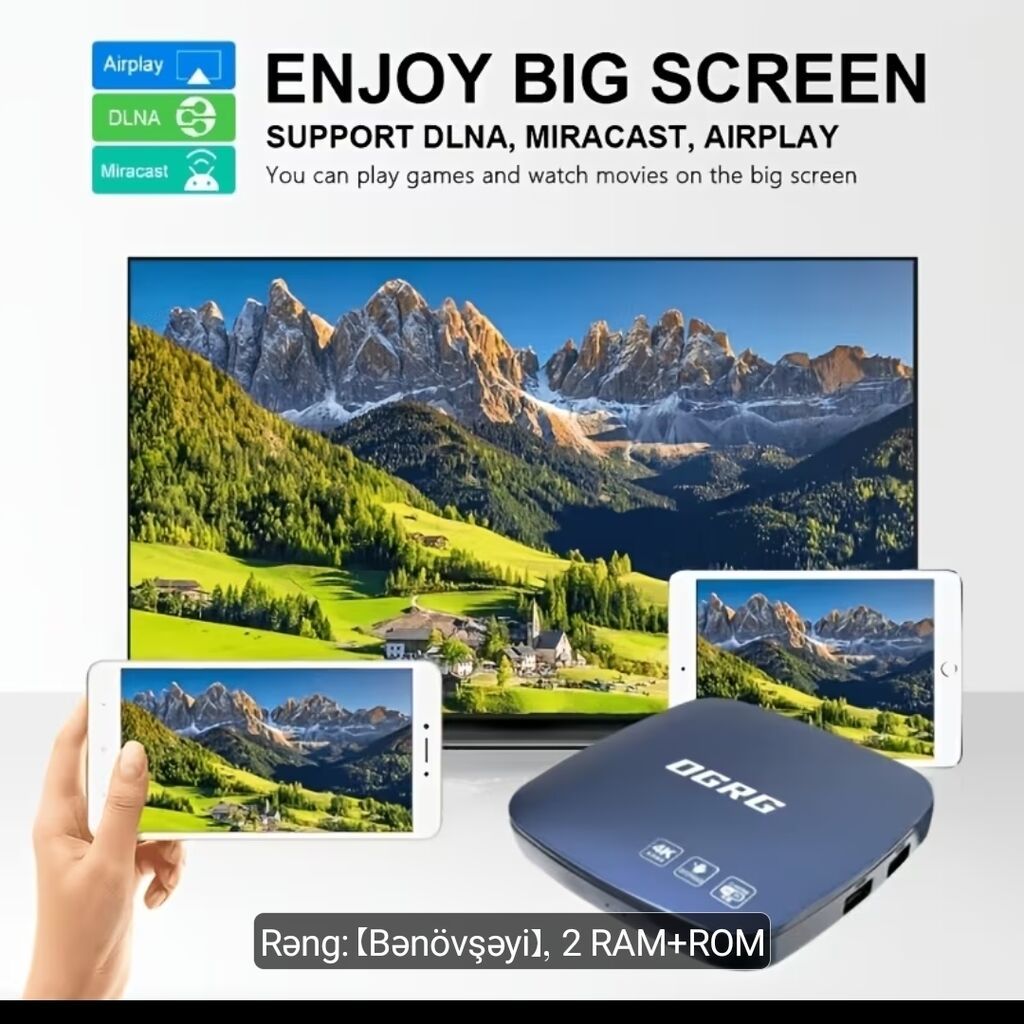 Ogrg Android TV Box – Android 14.0 - Ən son Android 14.0 sistemi — TV qabları və media pleyer, Digah (3)