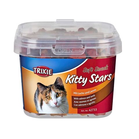Trixie "Soft Snack Kitty Stars" pişiklər üçün yumşaq ulduzlar qızılbalıq və quzu dadı ilə, 140 q — Bakı