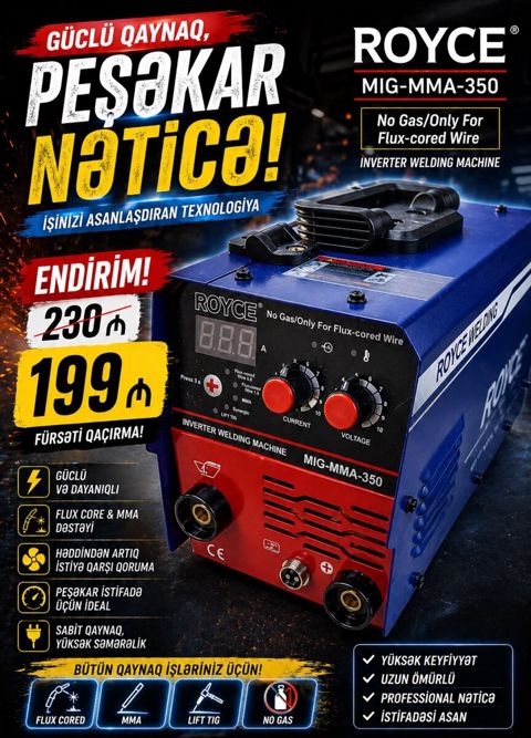 Royce 350A qaynaq aparatı — Bakı