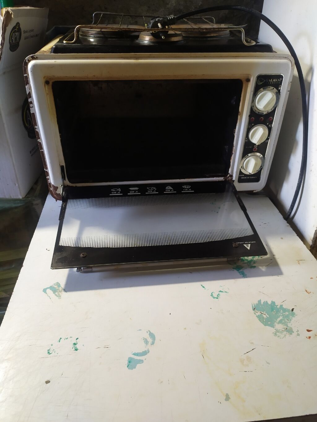 Elektrik mini soba və üstü plitə kombinə edilmiş qurğu - Marka/model — Masaüstü plitələr, Gəncə (3)