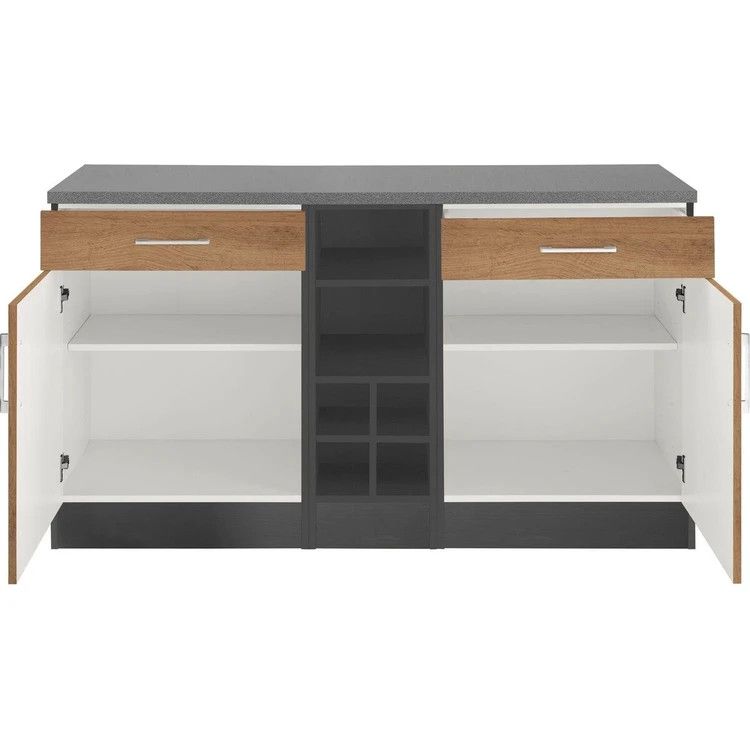 Şkaf-vitrin Elegant Kitchen S02, laminat, 150x55x90 sm — Şkaflar, Bakı (2)