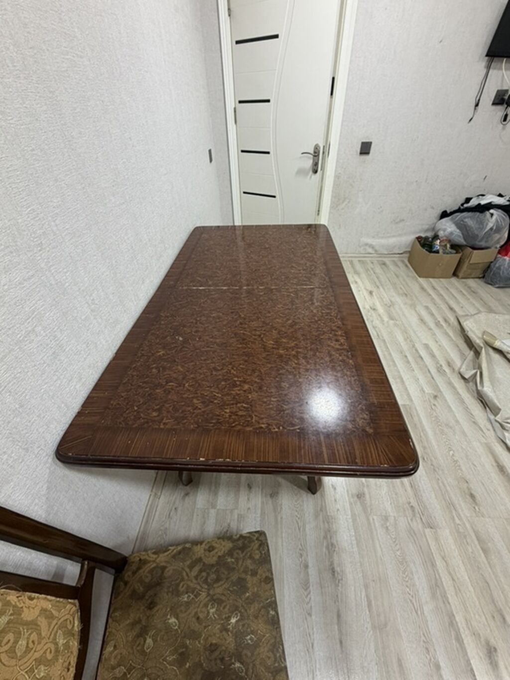Taxta yemək/ziyafət masası - Material: tam ağac konstruksiya, tünd — Masalar, Masazır