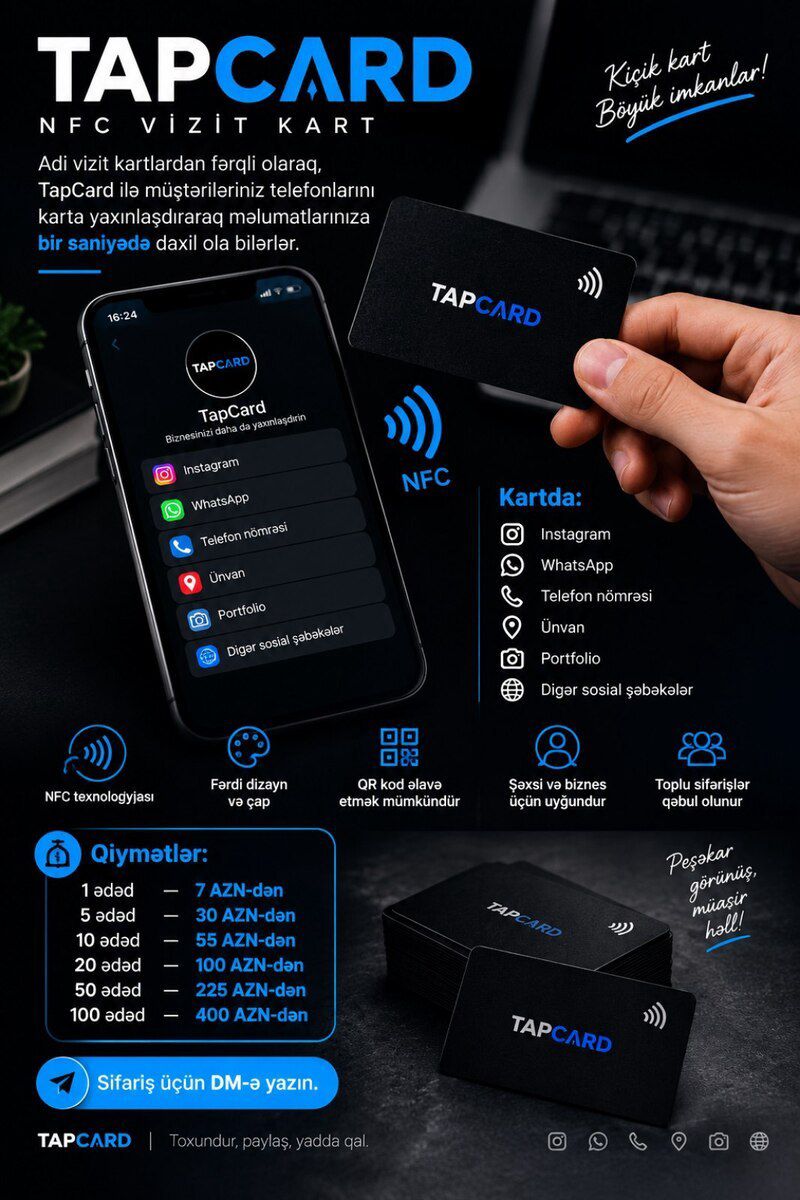 Nfc kartları — Reklama, IT, marketing, Bakı