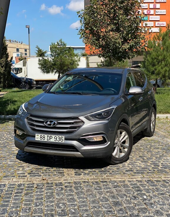 Hyundai Santa Fe, 2017 il, 192000 km, 2 L 88-DP-936 — Avtomobillər, Bakı (5)