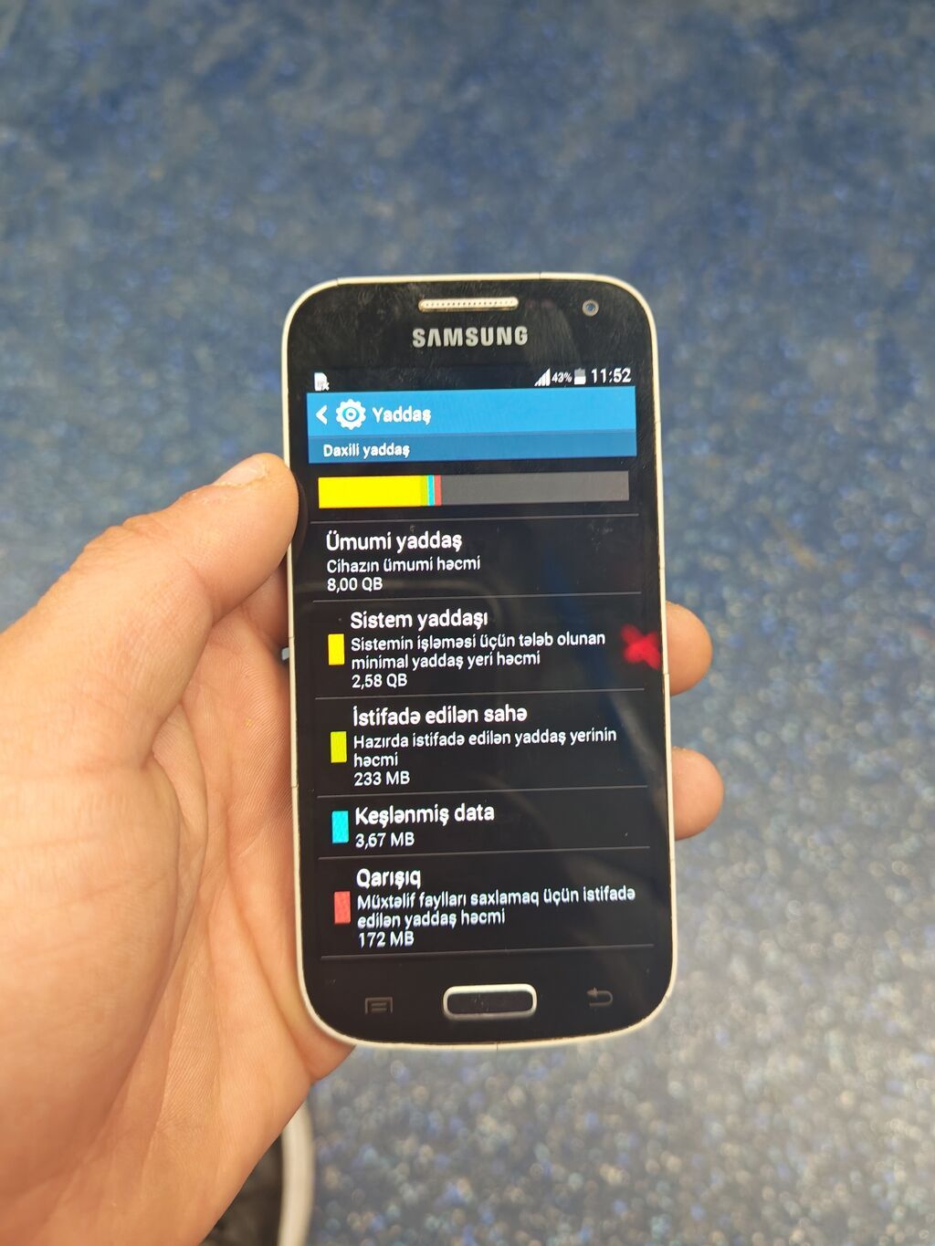 Samsung I9190 Galaxy S4 Mini, 8 GB, rəng - Qara, Sensor, Barmaq izi, İki sim kartlı — Samsung, Bakı (2)