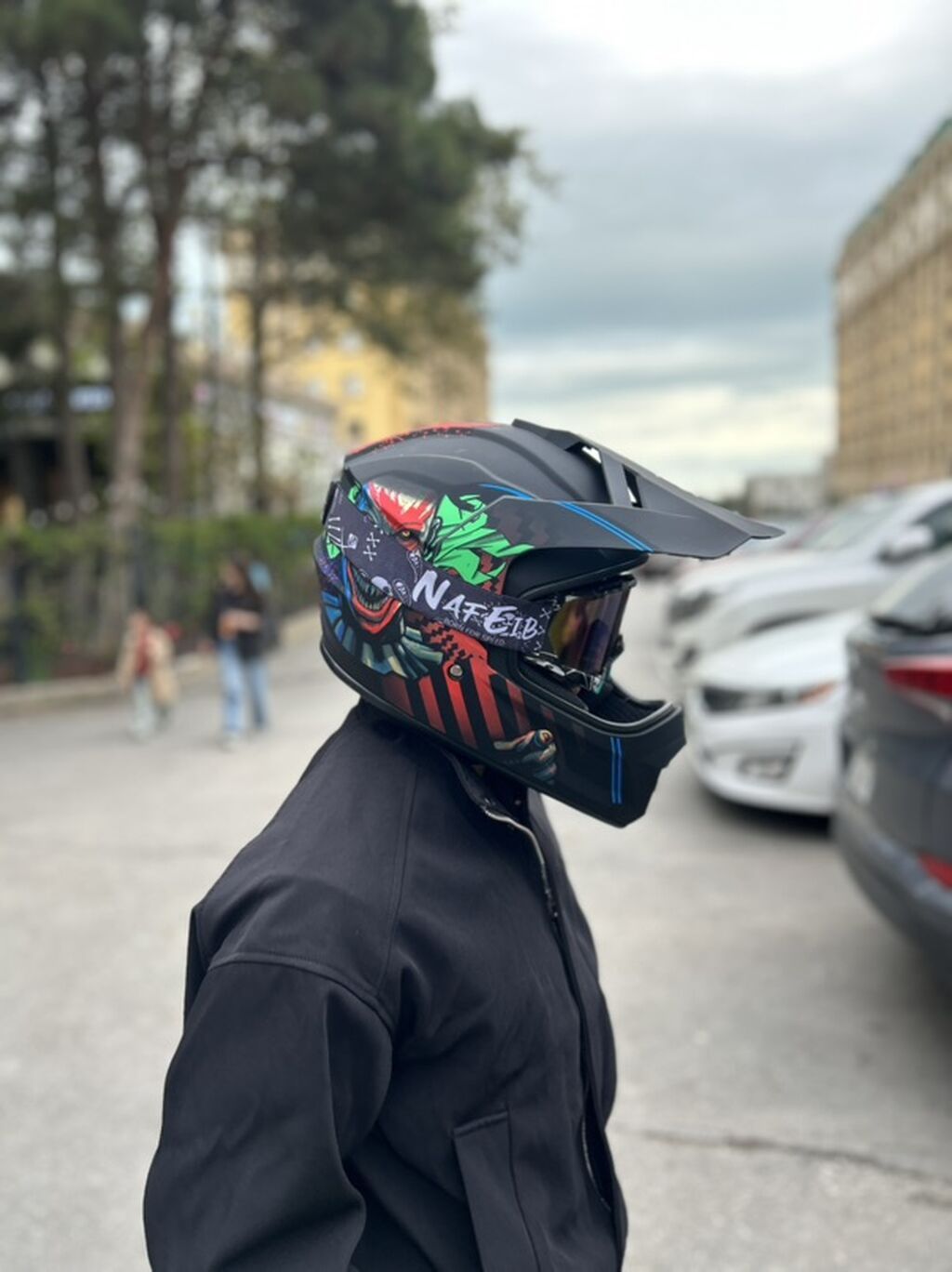 Yeni heç işlənmiyib Açkisi ilə birlikdə Satılır çox möhtəşəm görunuşu — Motosiklet geyimi, Sumqayıt (5)