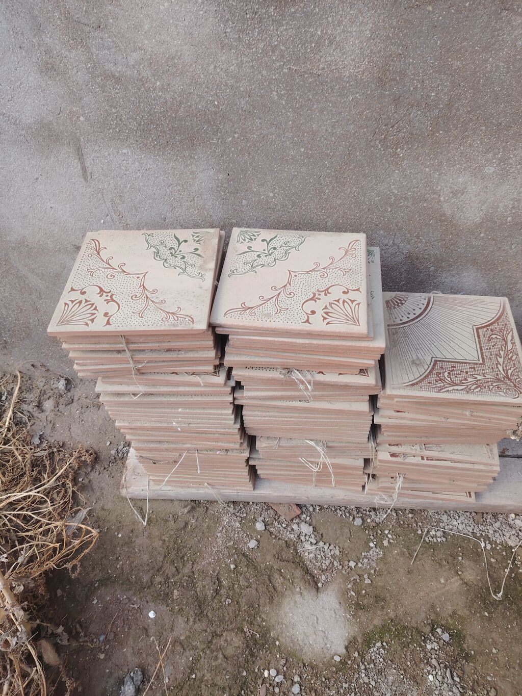 Mərtəbə/hamam/metbex üçün müxtəlif ölçülü keramika plitələr dəsti — Plitka və örtü materialları, Qobu (4)