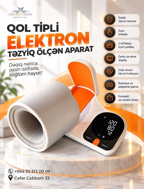 Qol tipli elektron təzyiq ölçən yenidir istifadə olunmayib — Bakı