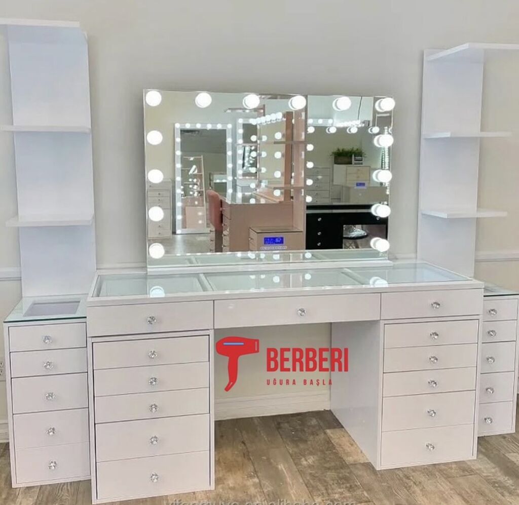 Vizaj/saç ustaları üçün professional vizaj masaları və salon güzgü — Masalar, Bakı (4)