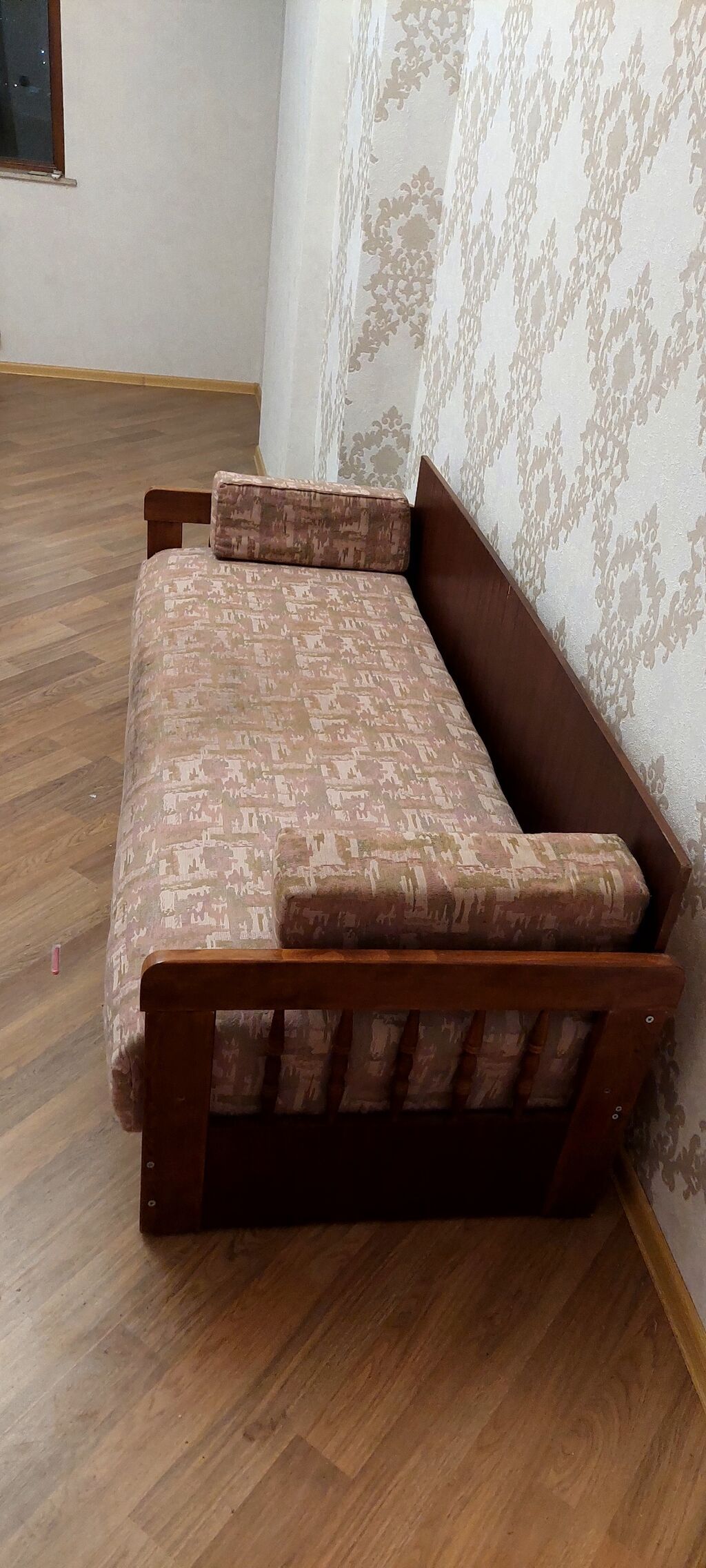 Taxta çərçivəli tək nəfərlik divan‑çarpayı - Material: möhkəm taxta — Yataqlar, Bakı (3)