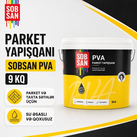 Sobsan PVA parket yapışqanı 9 kq — SS İNŞAAT