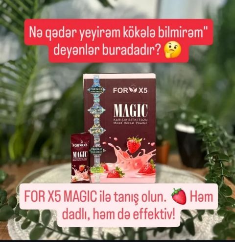 Magic For X5 kökəlmə bitki tozu — Bakı