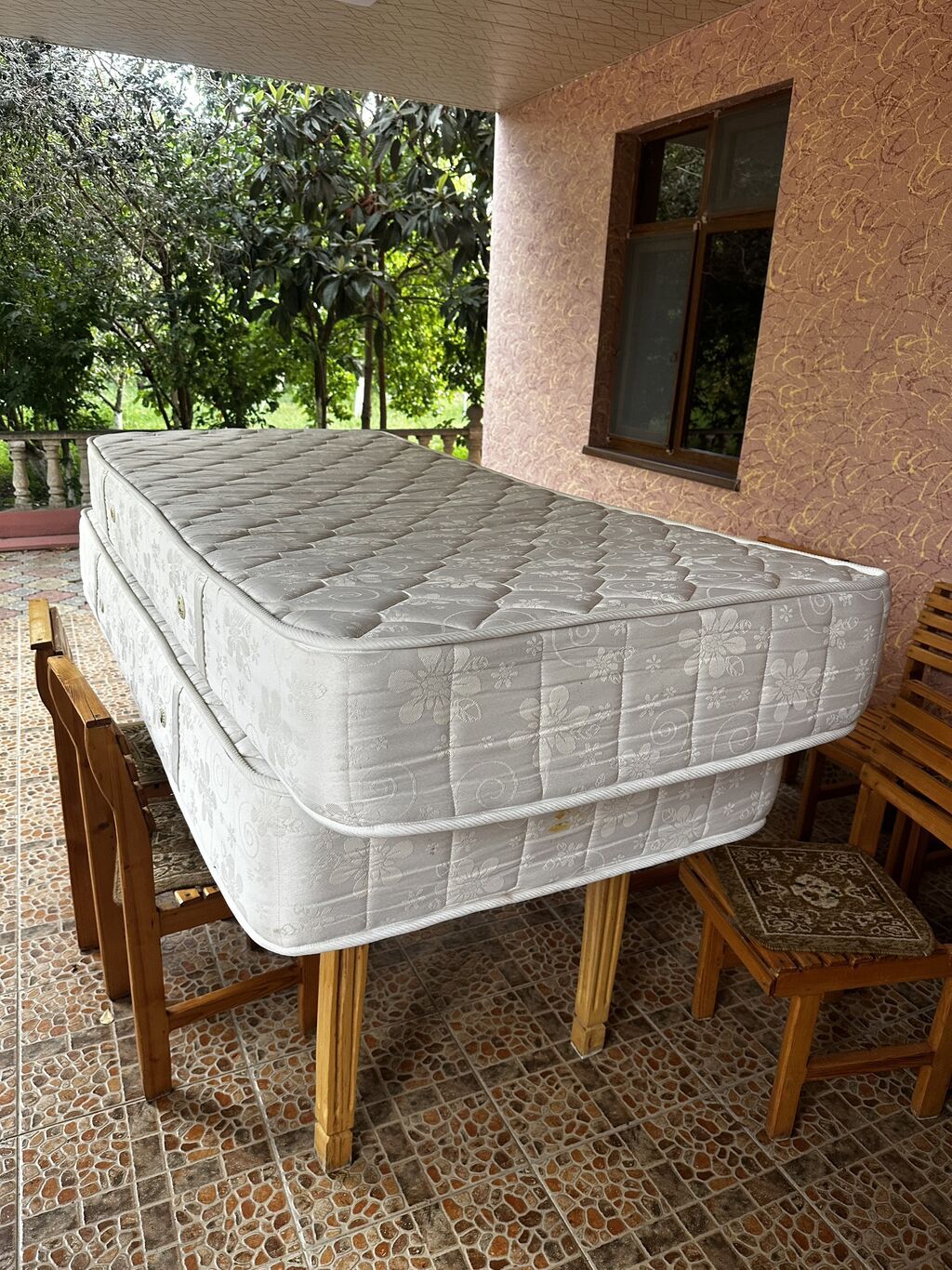 İşlənmiş, Təknəfərlik çarpayı, Matras ilə, Siyirməsiz — Yataqlar, Novxanı (7)