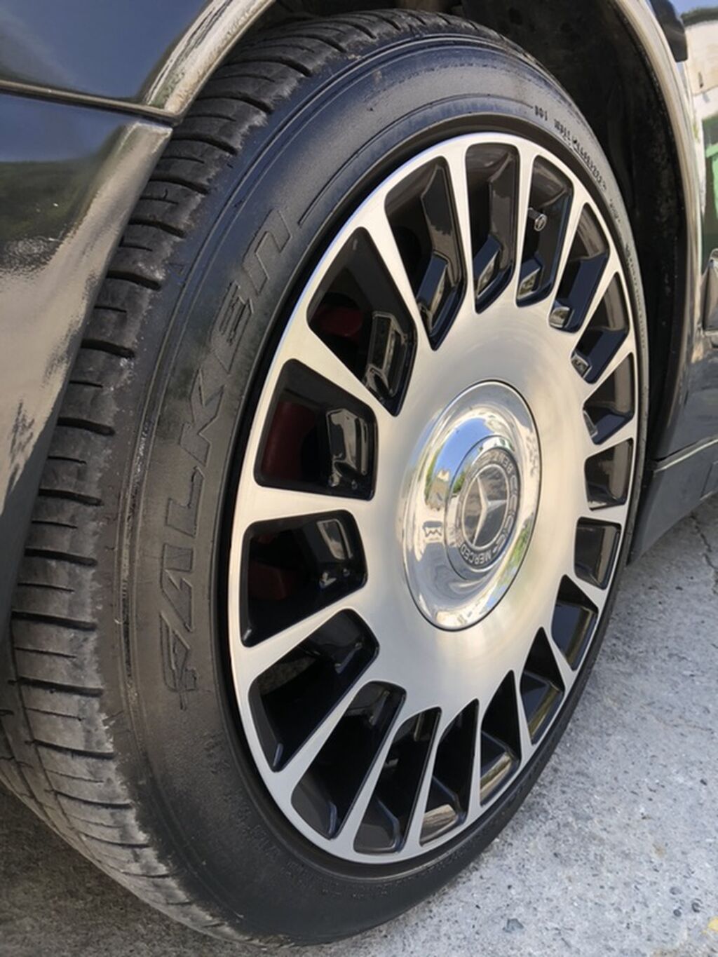 Mercedes-Benz orijinal dizaynlı 18” yüngül lehimli disk dəsti - Ölçü — Diskləri, Sanqaçal (3)